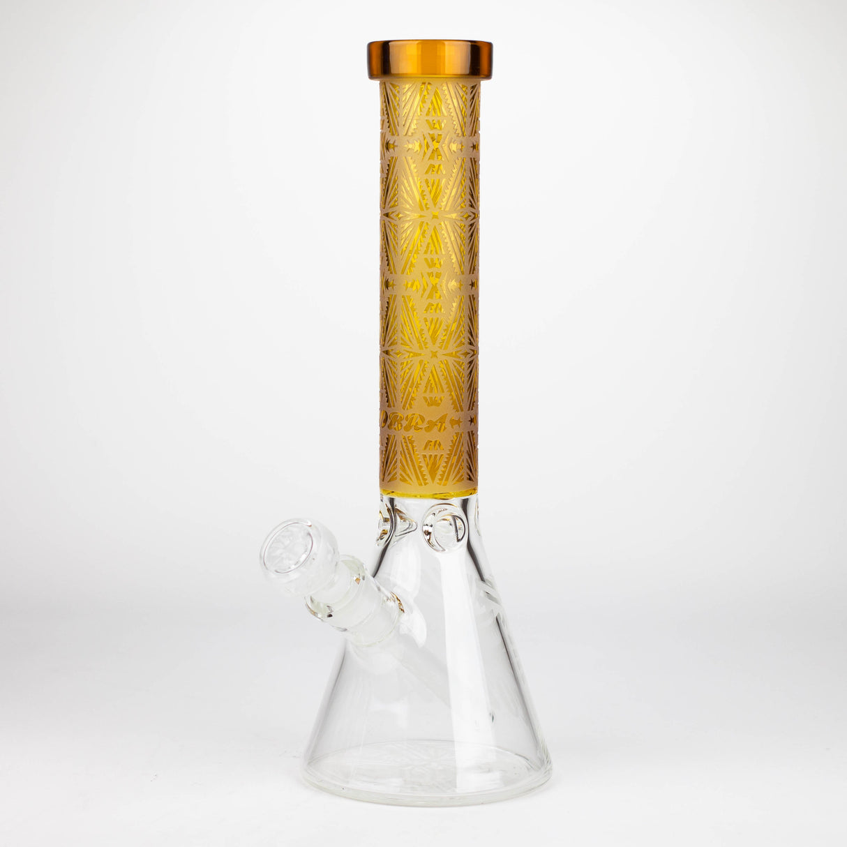 Cobra 14" Sandblasted Geometric 7mm Beaker Bong