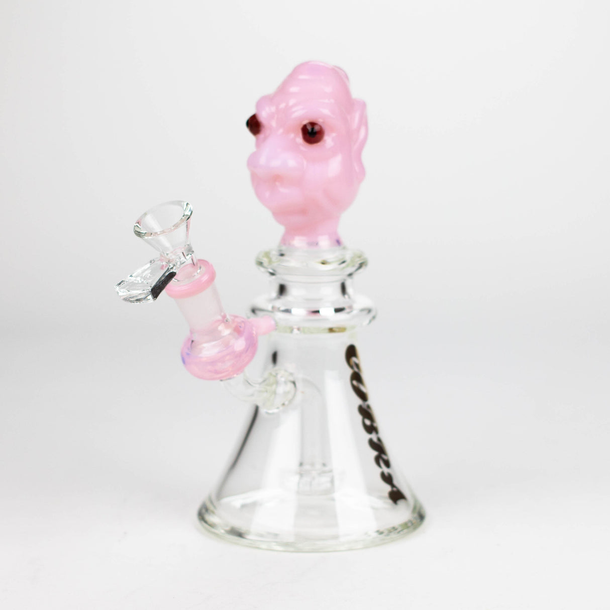 Cobra 8" Milk Pink Creature Head Showerhead Bong