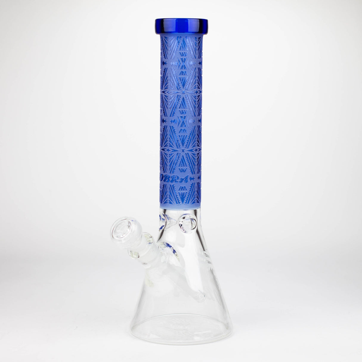 Cobra 14" Sandblasted Geometric 7mm Beaker Bong