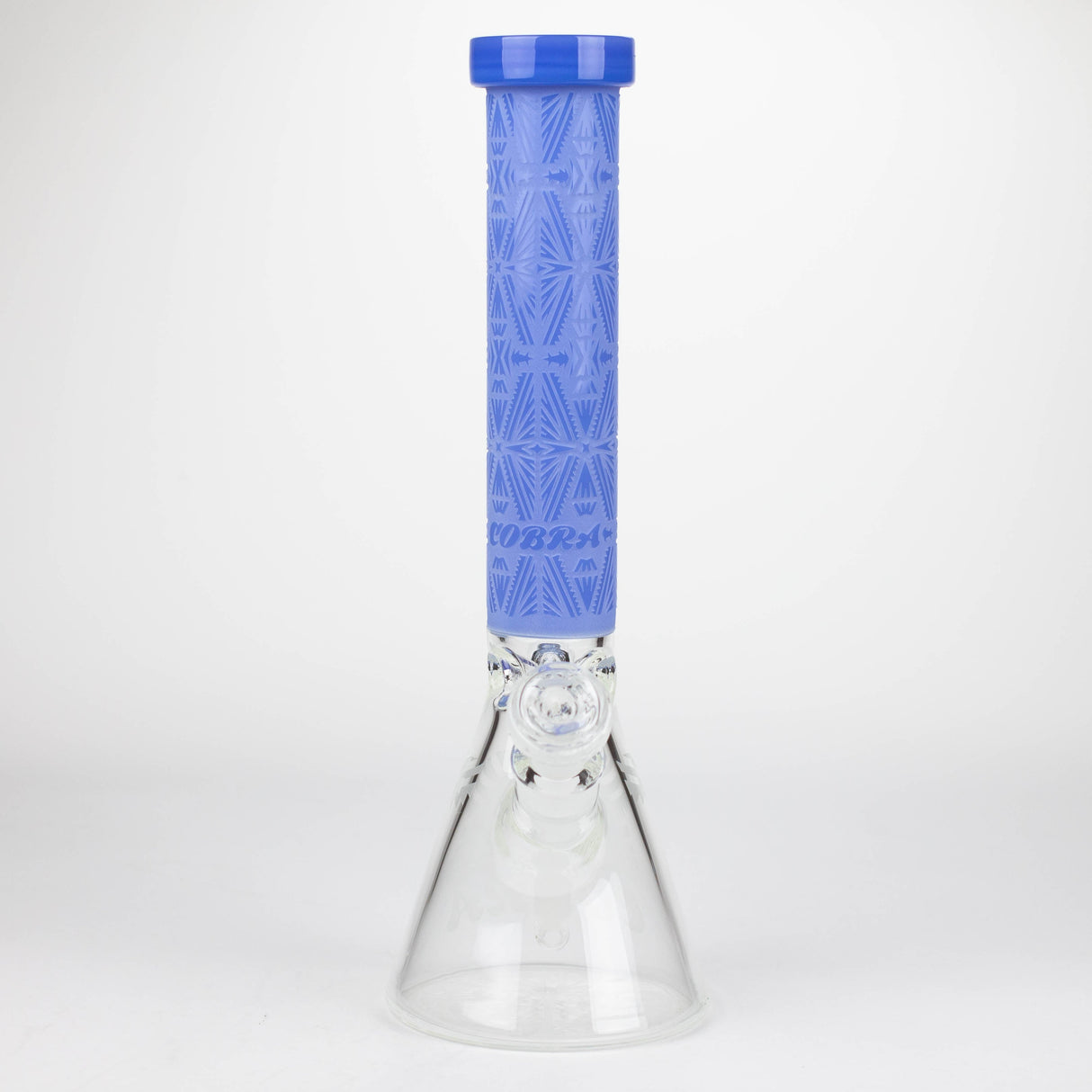 Cobra 14" Sandblasted Geometric 7mm Beaker Bong