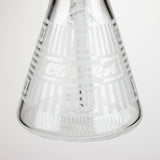 COBRA | 14" sandblasted geometric graphic 7 mm glass bong [YK06]