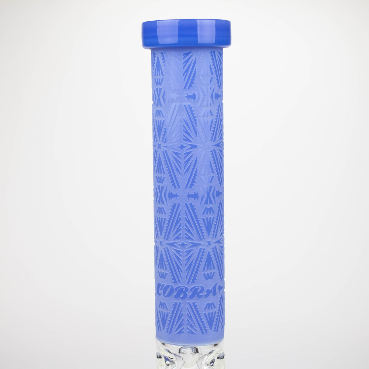 Cobra 14" Sandblasted Geometric 7mm Beaker Bong
