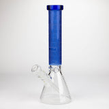 COBRA | 14" sandblasted geometric graphic 7 mm glass bong [YK06]