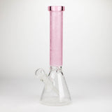COBRA | 14" sandblasted geometric graphic 7 mm glass bong [YK06]