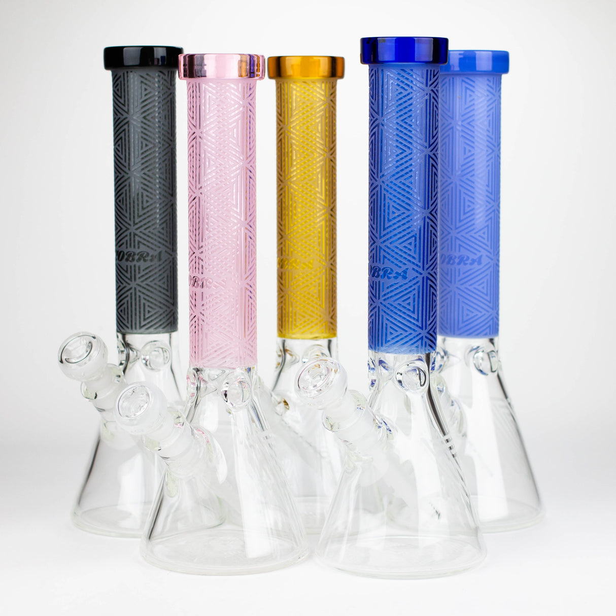 COBRA 14-Inch 7mm Glass Beaker Bong with Ice Catcher