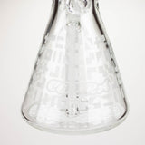 COBRA | 14" sandblasted geometric graphic 7 mm glass bong [YY02]