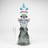 10" Resin Skull Glass Water Pipe with 14mm Bowl