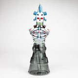 10" Resin Skull Glass Water Pipe with 14mm Bowl