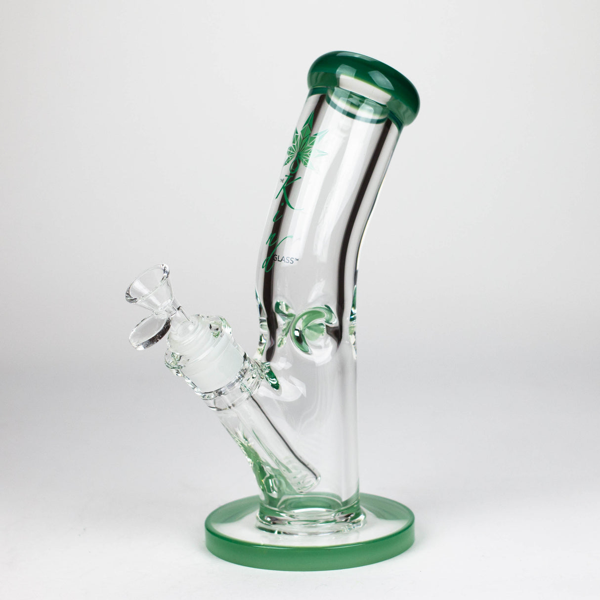 The Kind Glass Bent Neck 9mm Straight Tube Glass Bong