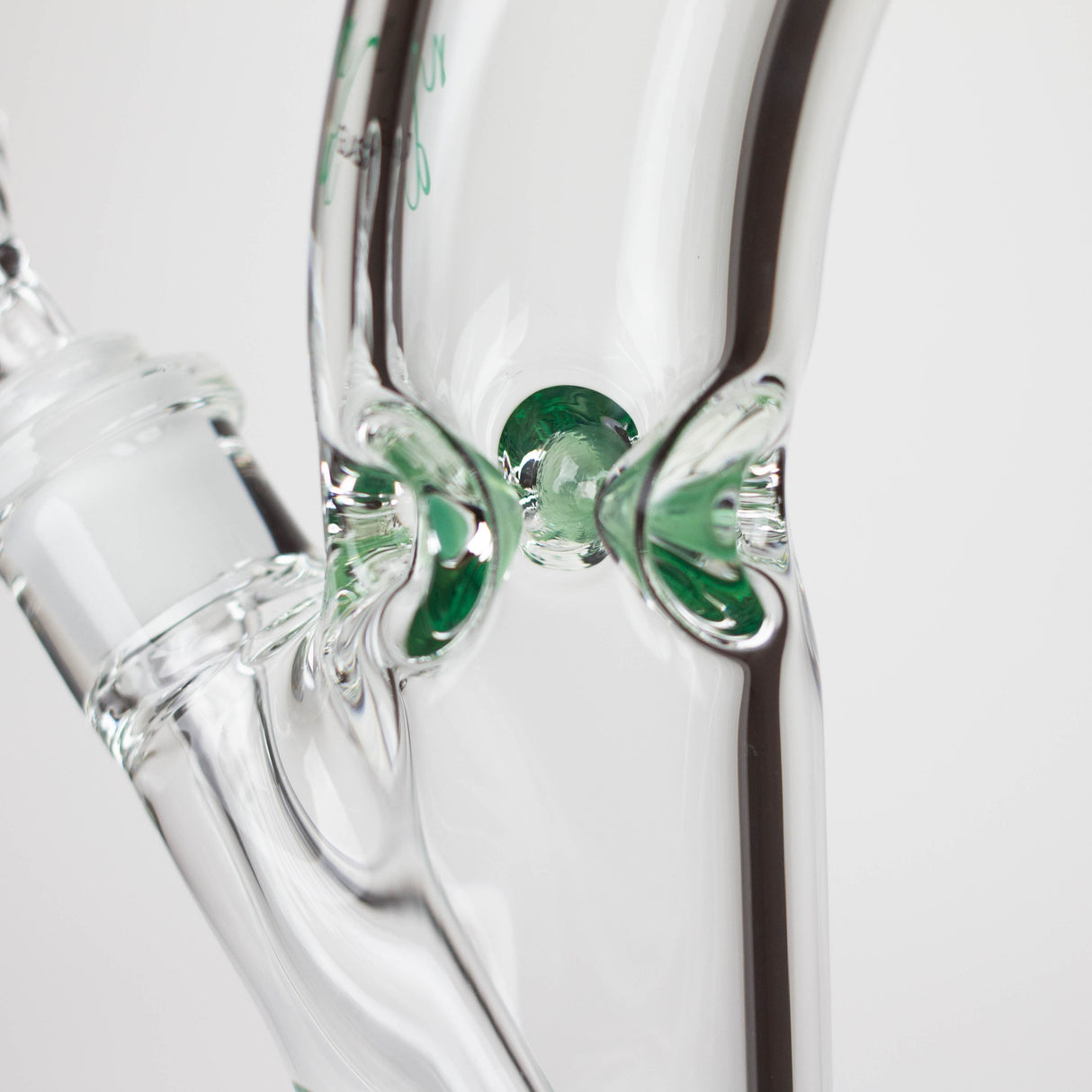 The Kind Glass Bent Neck 9mm Straight Tube Glass Bong