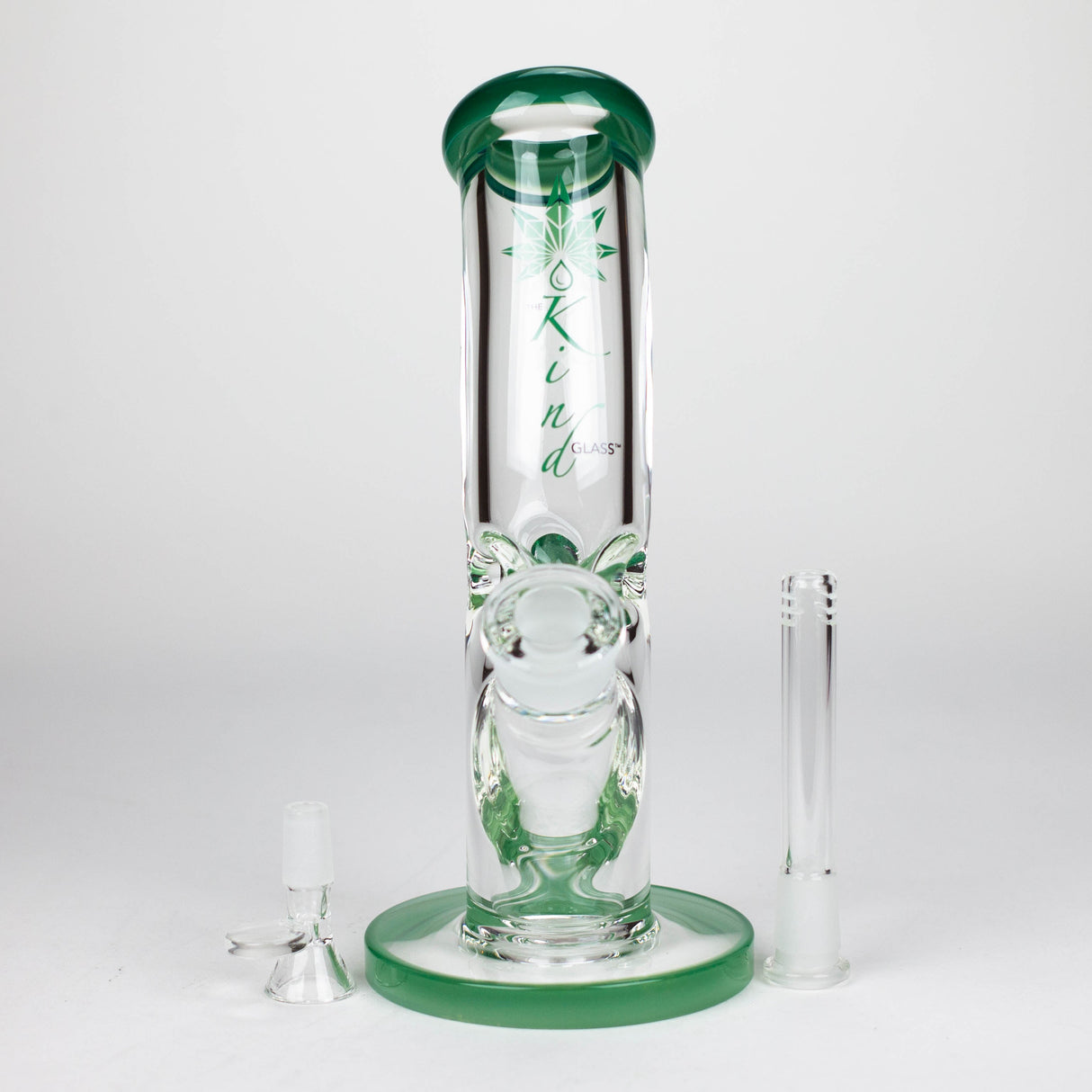 The Kind Glass Bent Neck 9mm Straight Tube Glass Bong