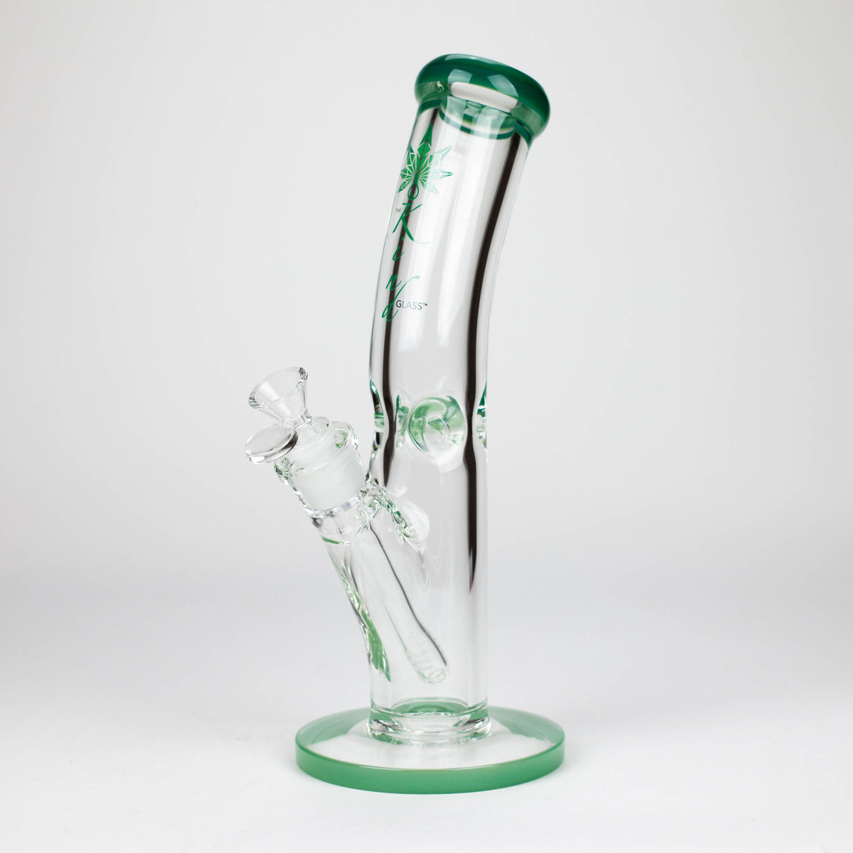 The Kind Glass Bent Neck 9mm Straight Tube Glass Bong