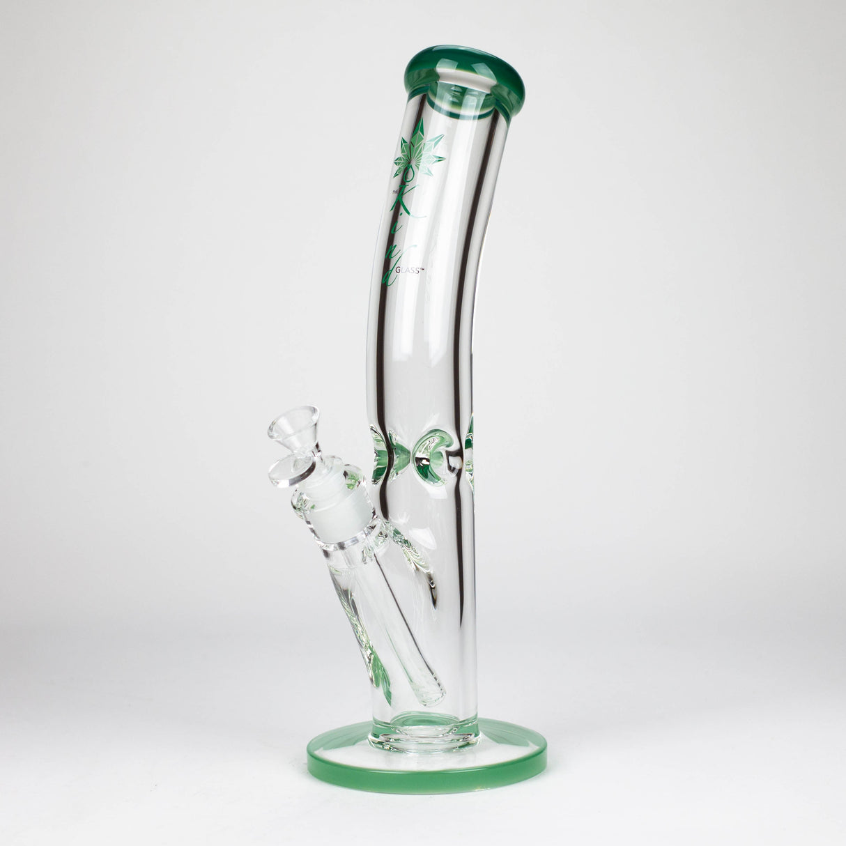The Kind Glass Bent Neck 9mm Straight Tube Glass Bong