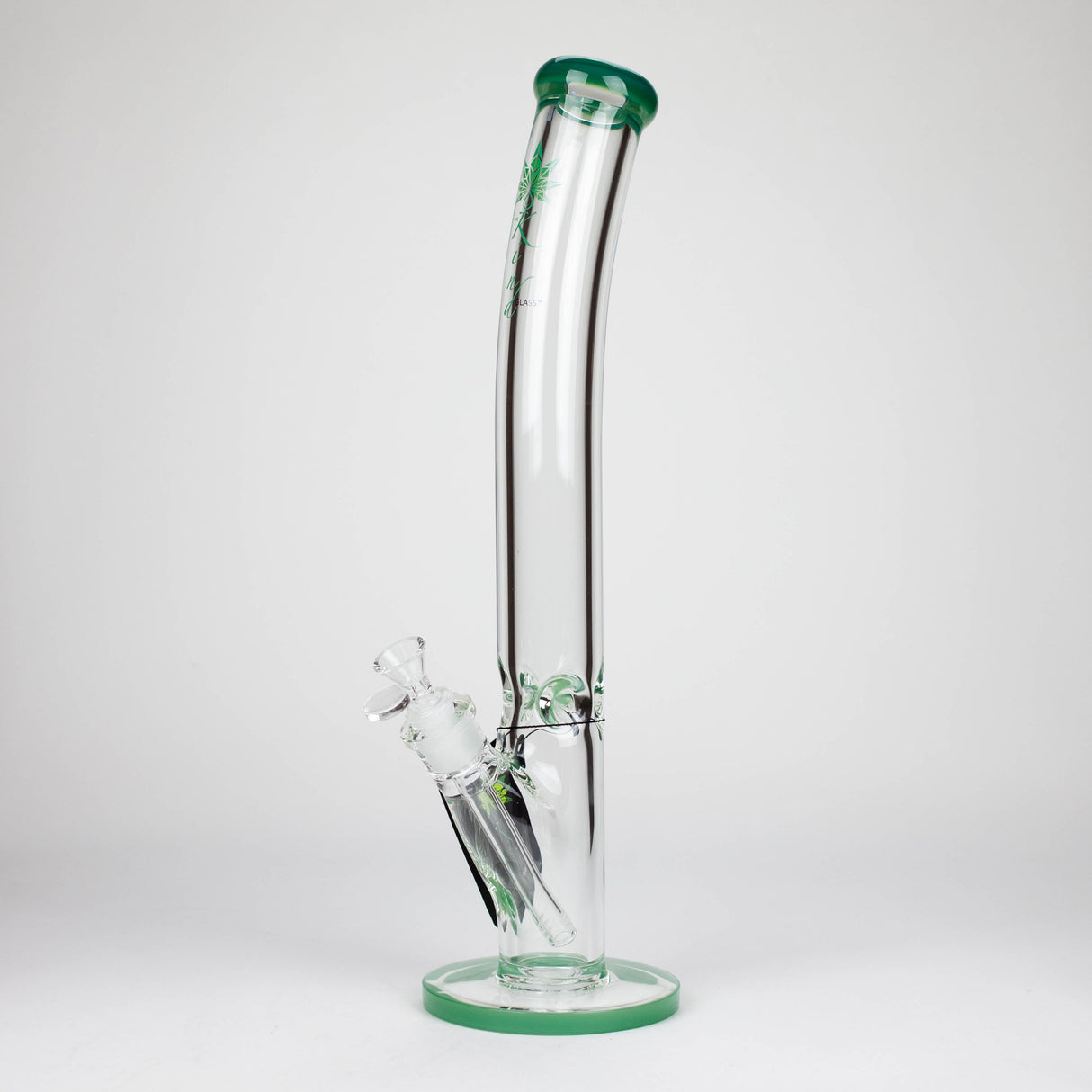 The Kind Glass Bent Neck 9mm Straight Tube Glass Bong