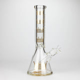 Golden Crown™ 14" Signature 9mm Glass Bong with 24K Emblem