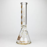 Golden Crown™ 14" Signature 9mm Glass Bong with 24K Emblem