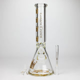 Golden Crown™ 14" Signature 9mm Glass Bong with 24K Emblem
