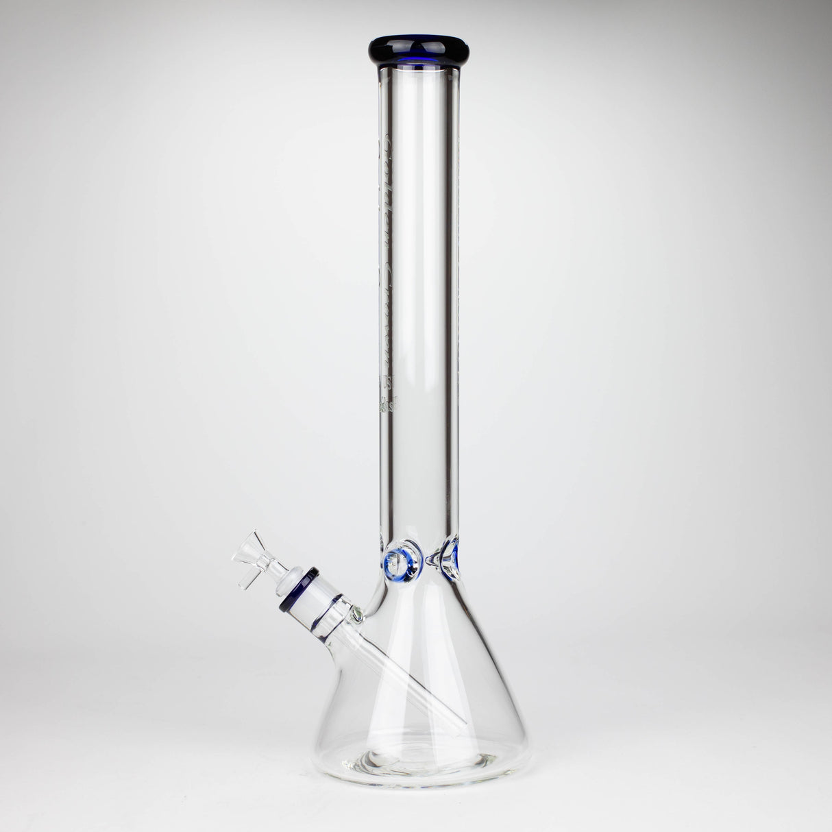 Golden Crown™ 18" Engraved Logo 9mm US Glass Bong