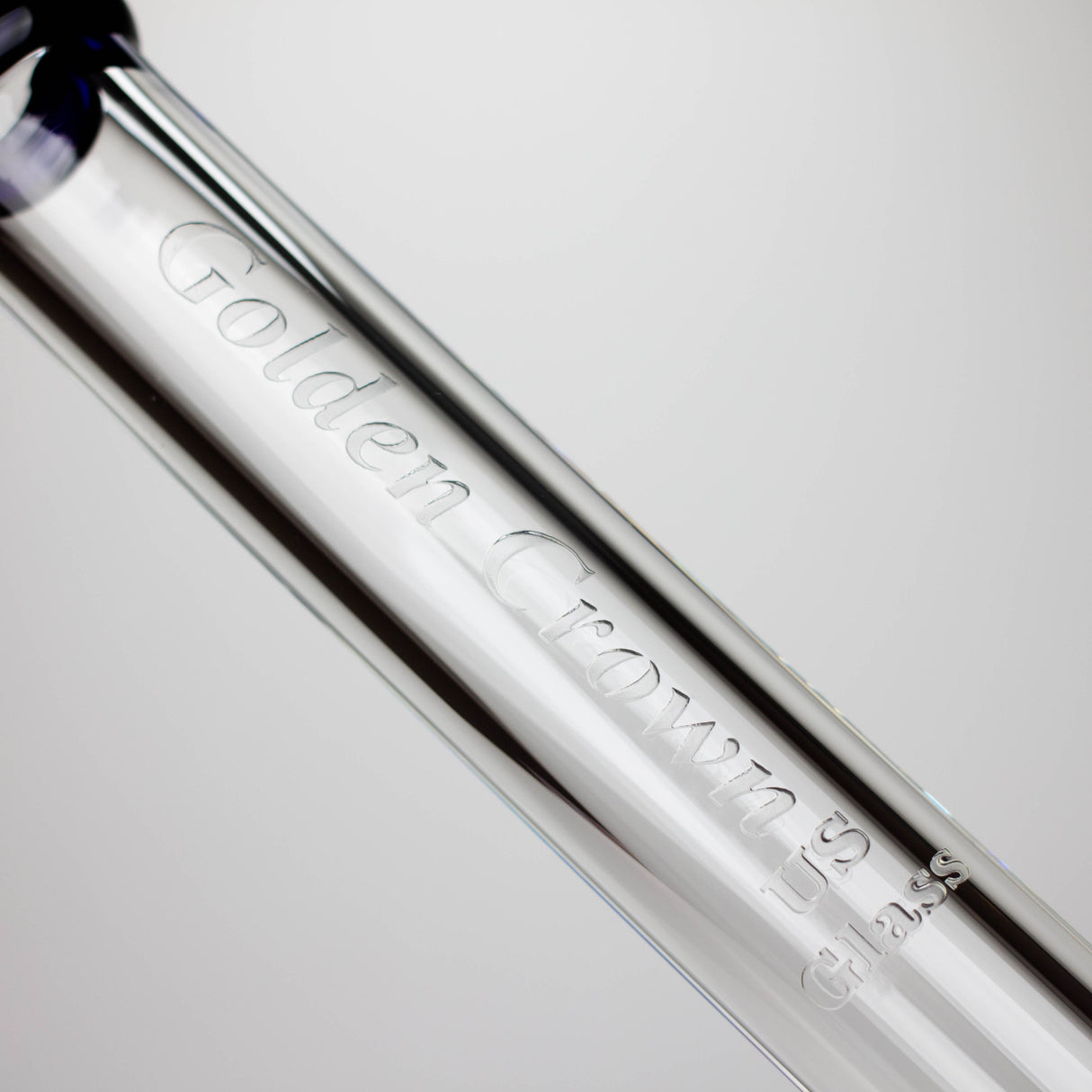 Golden Crown™ 18" Engraved Logo 9mm US Glass Bong