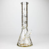 Golden Crown™ 14" 24K Gold Emblem 9mm Glass Bong