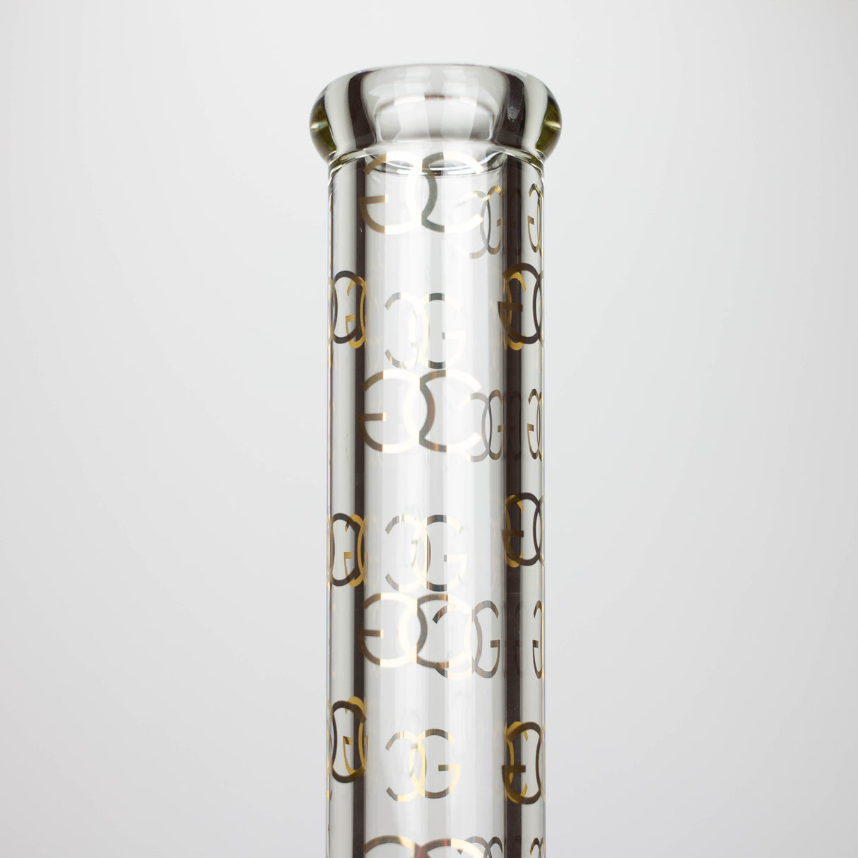 Golden Crown™ 14" 24K Gold Emblem 9mm Glass Bong