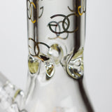 Golden Crown™ 14" 24K Gold Emblem 9mm Glass Bong