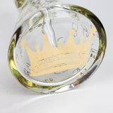 Golden Crown™ 14" 24K Gold Emblem 9mm Glass Bong