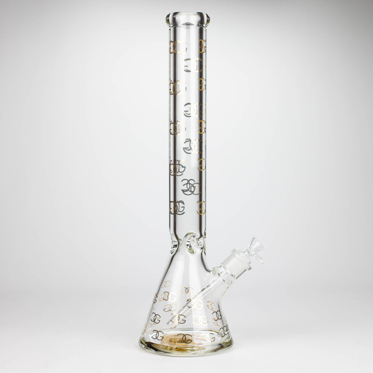 Smoke & Vape Distributor Glass Bong Golden Crown 18" 9 mm 24K Gold Emblem Water Pipe Golden Crown Thick Glass Bong 18" | Canada