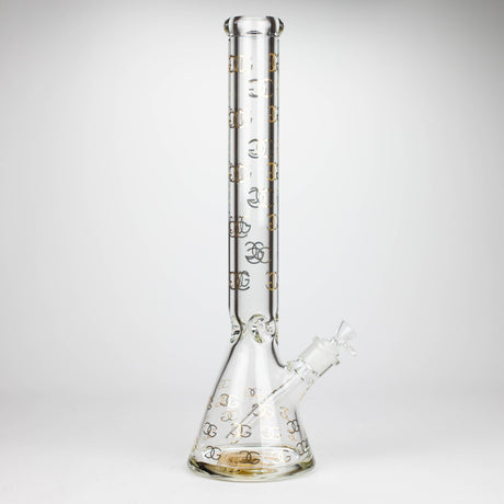 Smoke & Vape Distributor Glass Bong Golden Crown 18" 9 mm 24K Gold Emblem Water Pipe Golden Crown Thick Glass Bong 18" | Canada