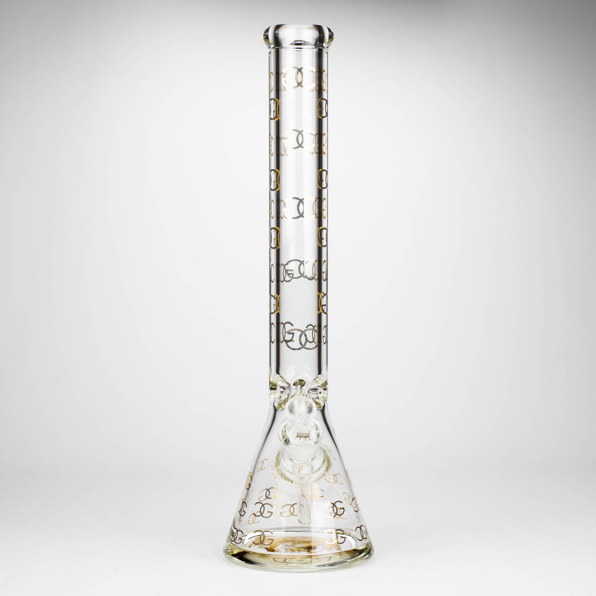 Smoke & Vape Distributor Glass Bong Golden Crown 18" 9 mm 24K Gold Emblem Water Pipe Golden Crown Thick Glass Bong 18" | Canada
