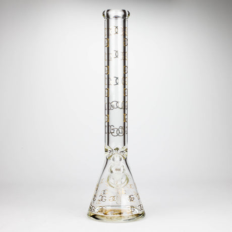 Smoke & Vape Distributor Glass Bong Golden Crown 18" 9 mm 24K Gold Emblem Water Pipe Golden Crown Thick Glass Bong 18" | Canada