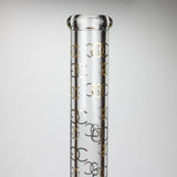 Smoke & Vape Distributor Glass Bong Golden Crown 18" 9 mm 24K Gold Emblem Water Pipe Golden Crown Thick Glass Bong 18" | Canada