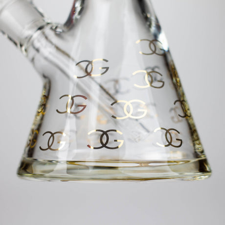 Smoke & Vape Distributor Glass Bong Golden Crown 18" 9 mm 24K Gold Emblem Water Pipe Golden Crown Thick Glass Bong 18" | Canada