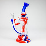 9.8" Detachable Silicone + Glass Water Bong