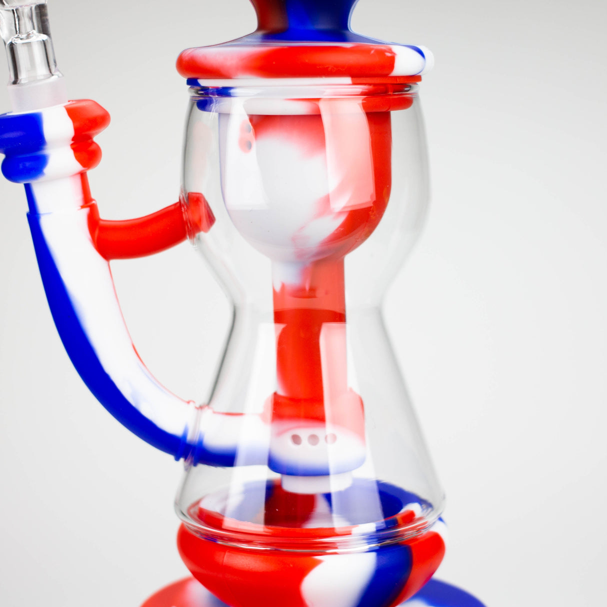 9.8" Detachable Silicone + Glass Water Bong
