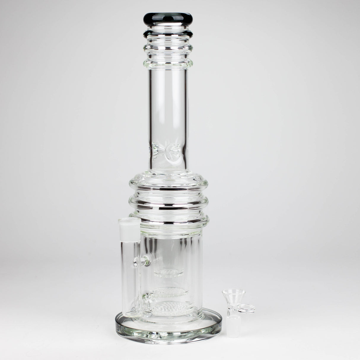 16" 7 mm Stemless Honeycomb Glass Bong