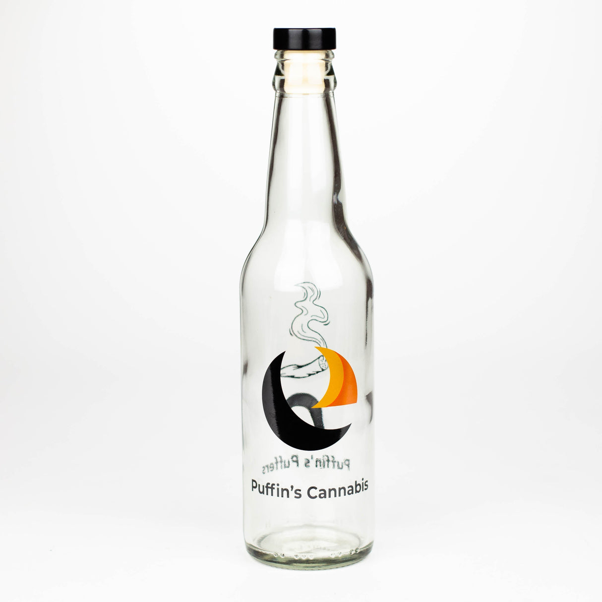 Puffin’s Puffers Glass Hash Bottle with Grommet
