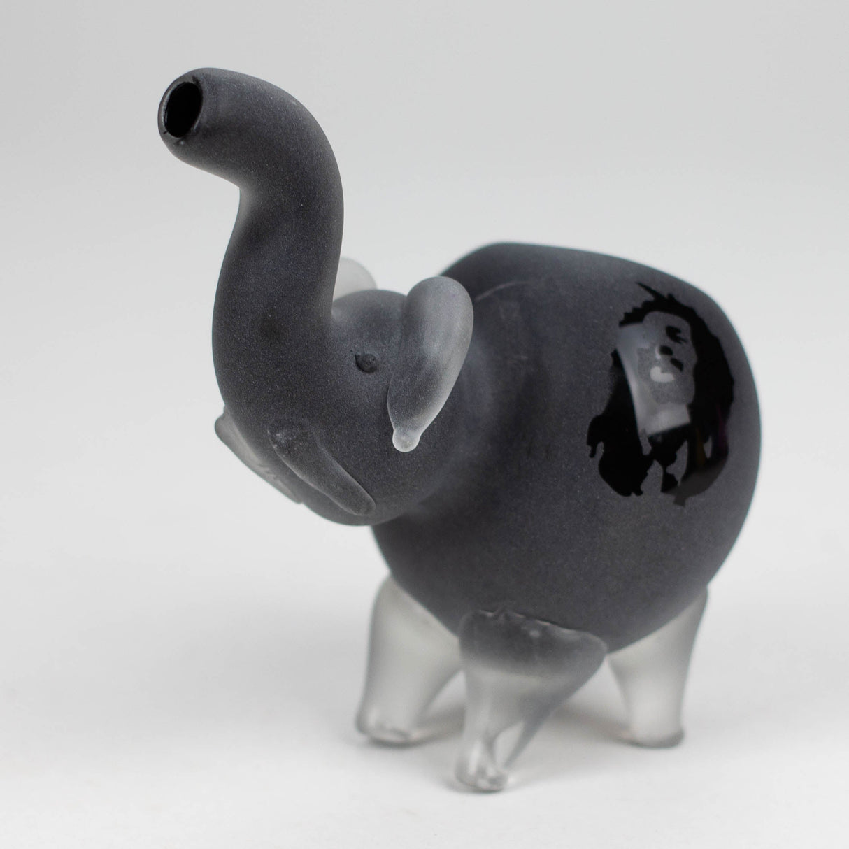 4.25" Elephant Frosted Glass Pipe - Assorted Colors [PIP187]
