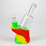 Fortune 6.5" Angled Silicone Mini Bong with Glass Perc