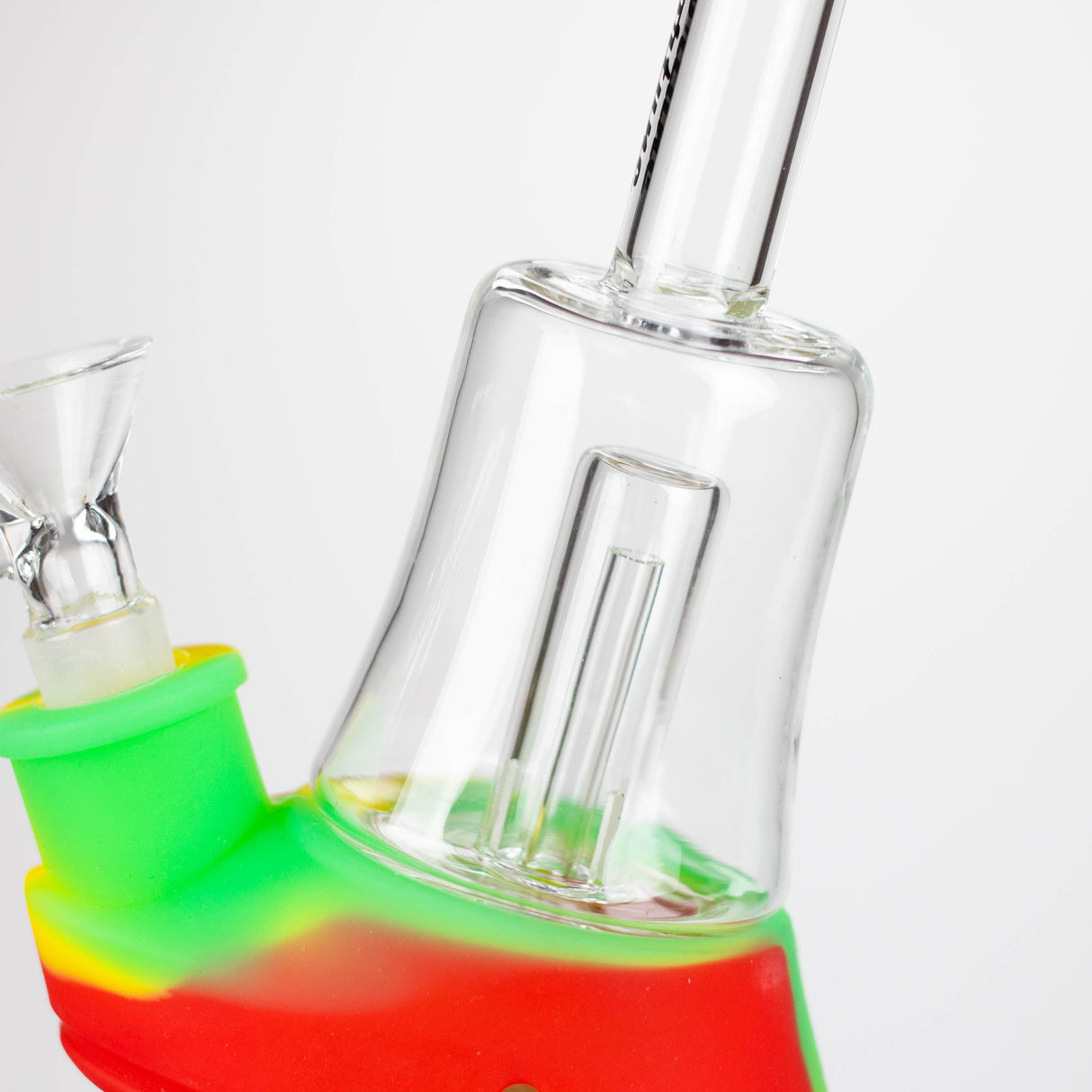 Fortune 6.5" Angled Silicone Mini Bong with Glass Perc