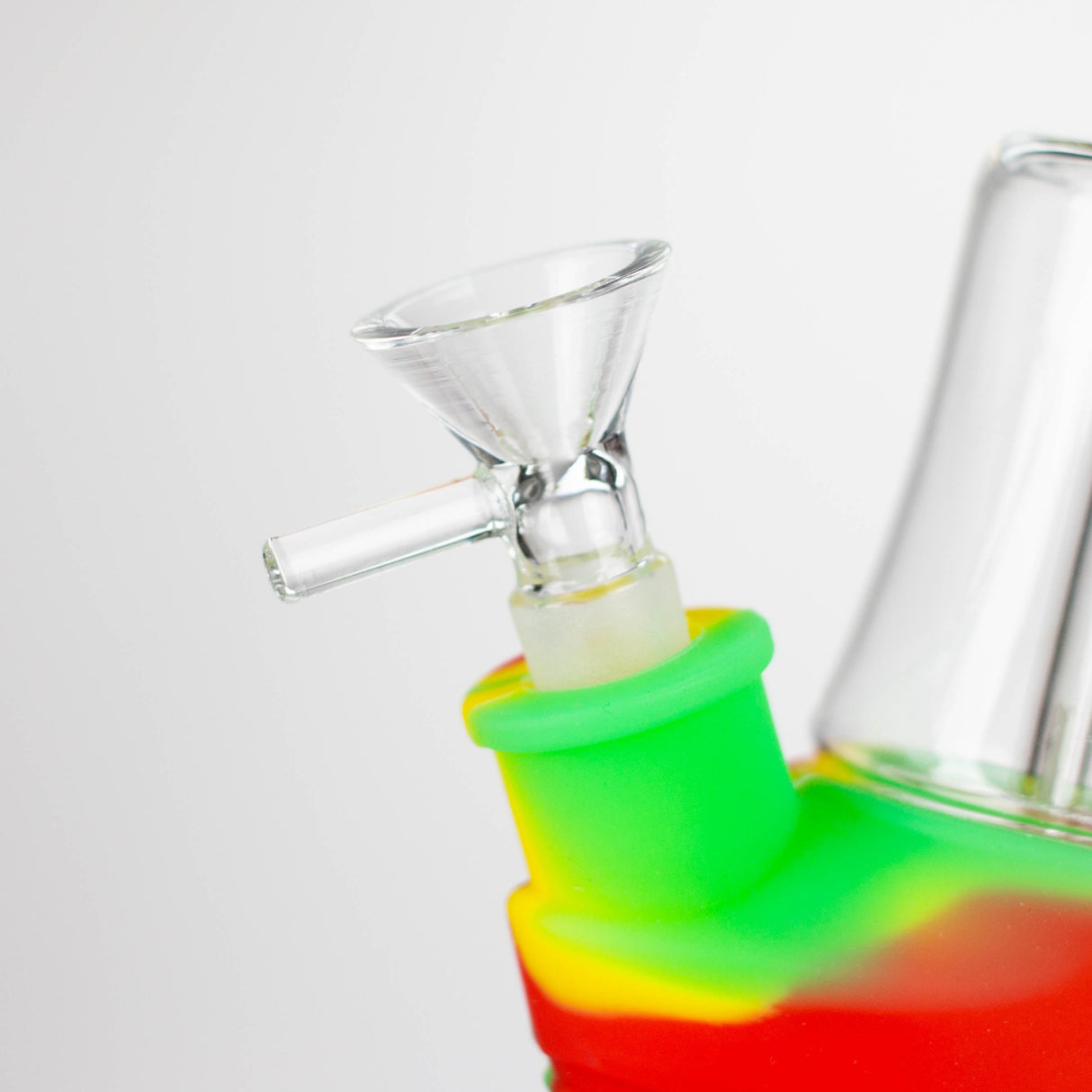 Fortune 6.5" Angled Silicone Mini Bong with Glass Perc