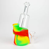 Fortune 6.5" Angled Silicone Mini Bong with Glass Perc