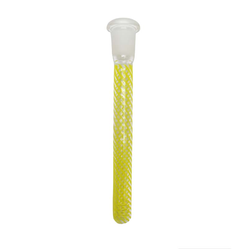 6" Assorted Colour Glass Downstem with 6 Slits