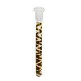 6" Assorted Colour Glass Downstem with 6 Slits