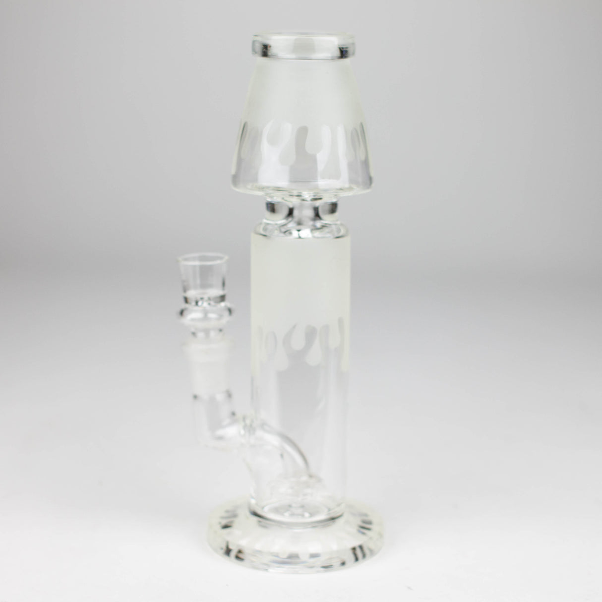 8" Glow-in-the-Dark Lamp Showerhead Glass Bong