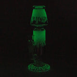 8" Glow-in-the-Dark Lamp Showerhead Glass Bong