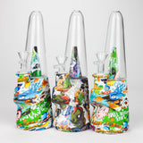 8.5" Patterned Cone Shape Silicone Water Bong