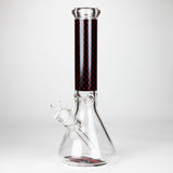 14" Luxury Pattern 9 mm Glass Bong with Ice Catcher