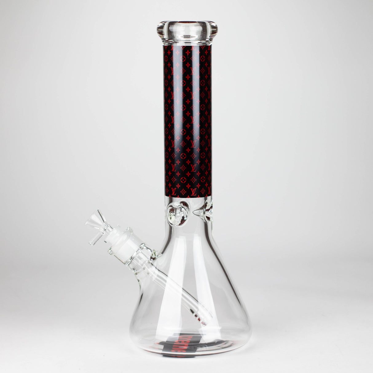 14" Luxury Pattern 9 mm Glass Bong with Ice Catcher