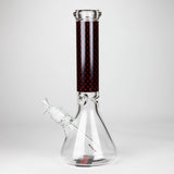 14" Luxury Pattern 9 mm Glass Bong with Ice Catcher